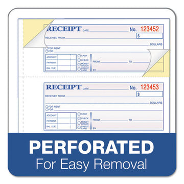 Adams® Receipt Book, Three-part Carbonless, 7.19 X 11, 4-page, 100 Forms freeshipping - TVN Wholesale